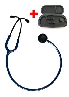 Hospitrix Stethoskop Professional Line Stealth Edition Midnight Blue + Kostenlose Premium Tasche!