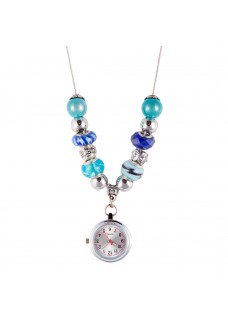 Halskette Uhr Perle Türkis