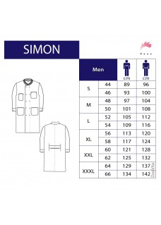 AUSLAUFMODELL: größe 48 Haen Lab coat Simon 71010 