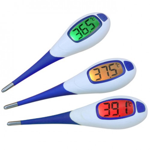 Flexibles Digitalthermometer mit Hintergrundbeleuchtung Blau