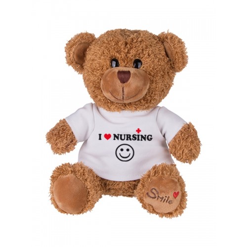 Teddybär Love Nursing mit Namensaufdruck